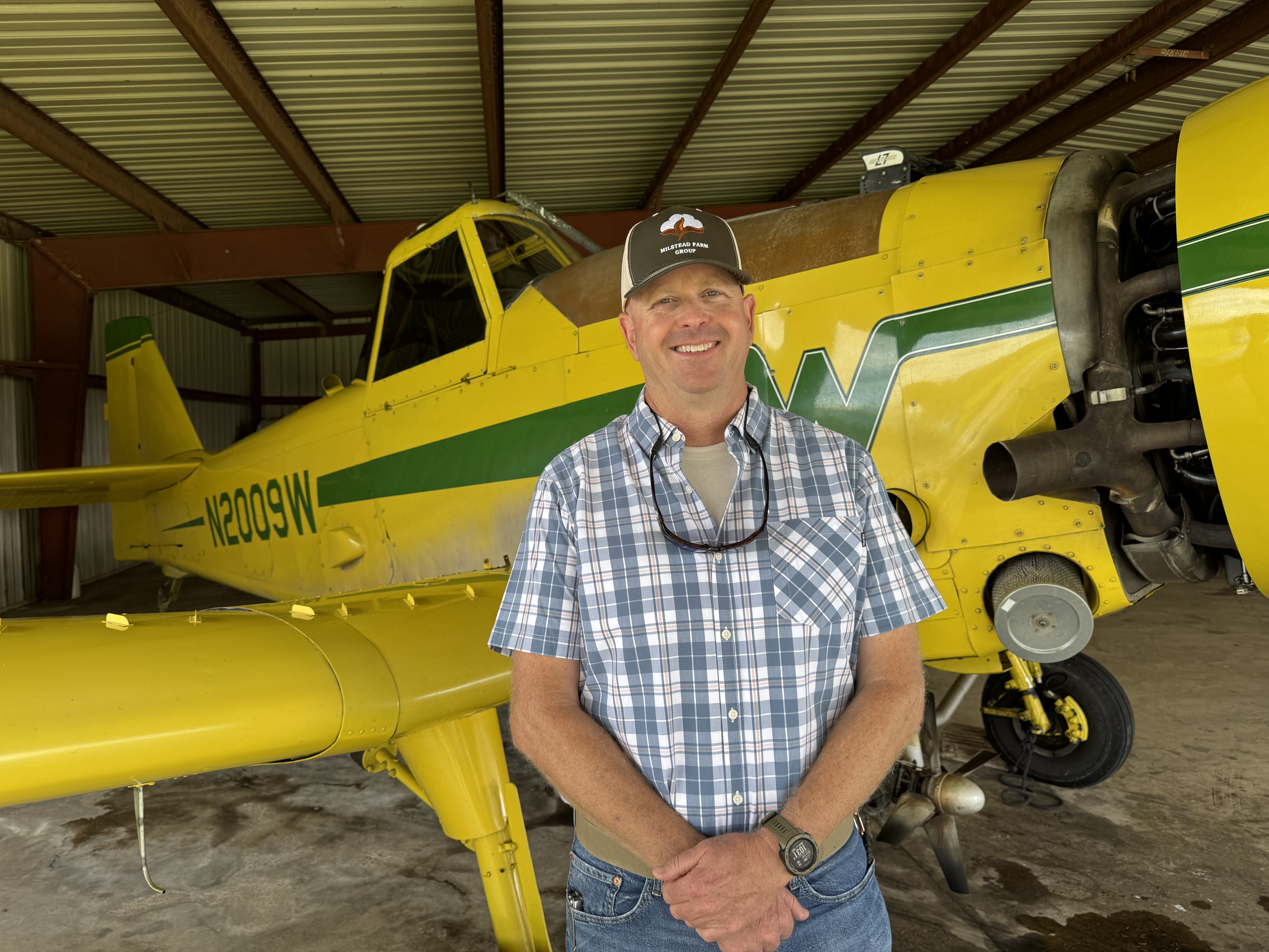 Shep Morris with airplane Shep Morris with airplane