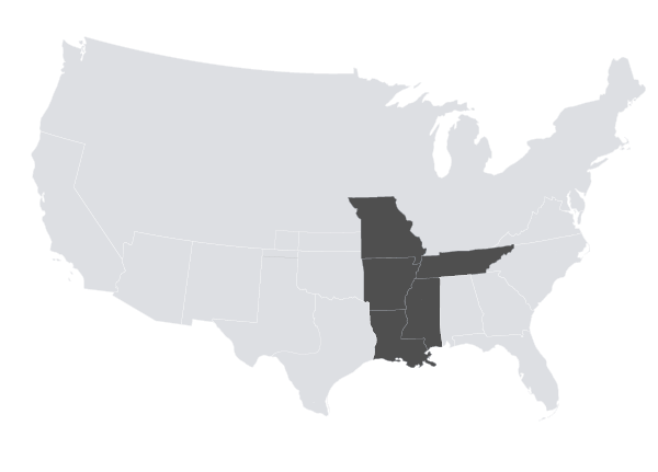 PhytoGen cottonseed midsouth zone map